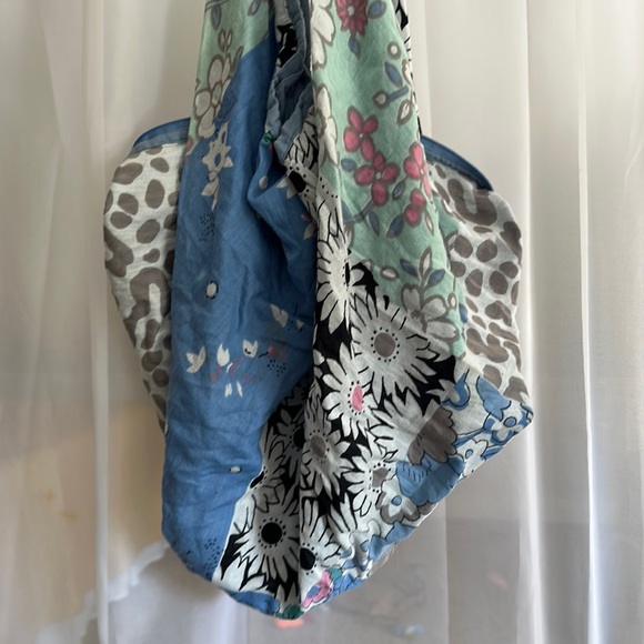 Large Patterned Cotton Tote - Picture 3 of 7